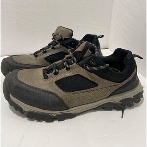 Ozark Mens Hiking Trail low top lace up shoes 11 Hiker brown Khaki Outdoors
